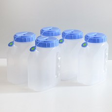꼭지물병3호 1.5L 5개 업소용 냉장고물병 물통