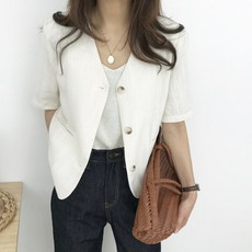 오버핏반팔자켓