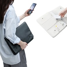 다퍼남 노트북 파우치 맥북 태블릿 아이패드 가방, 화이트