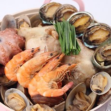 농가살리기 거제 해신탕 4~5인분 (닭+전복+조개+문어+새우+약재티백), 1개