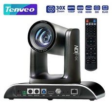 Tenveo PTZ 카메라 AI 추적 회의 카메라 SDI USB HDMI 및 IP 출력 1080P @ 60fps 20X 광학 줌 지지대, 08 VHD630A-NDI