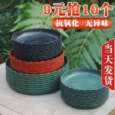 화분받침 인테리어 이동식 큰화분 원형 사각 받침대 두꺼운 화분 갤런 화분 레드 블랙 그린 세트, 17 [5매입]벽돌레드260#5갤런27단가
