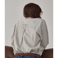 론론 RONRON ROUND COLLAR POCKET SHIRT CHECK 406965