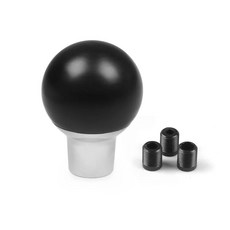 범용 플라스틱 변속 레버 손잡이 수동 변속기 둥근 공 모양 65mm 기어 변속 손잡이 BX102260, Black, One Size, 1개