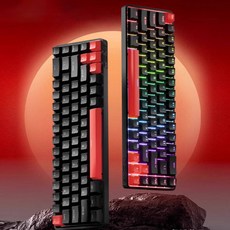 [cy] KEMOVE T68-C 유선 8K 마그네틱축 게이밍 키보드 RT지원 65%배열 알루미늄보강판 RGB 68키배열 시즌신상, T68-C 블랙레드, 마그네틱옐로우축