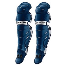 EASTON PRO X 야구 포수 다리 가드 중급 네이비이스턴 570365, Navy/Silver