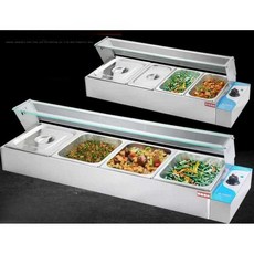 토핑냉장고 업소용 김밥 식재료 샐러드바 미니 재료보관 밑반찬, 중형 6개