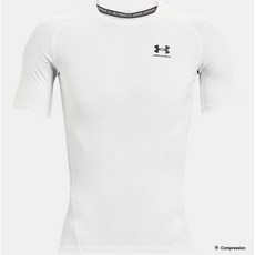 [언더아머_스포츠] 남성 히트기어 컴프레션 반팔 HeatGear 베이스레이어 SD 1361518 Black/White