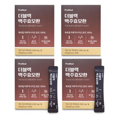 프로메드 더블랙맥주효모환 100% 고순도 고함량 맥주효모, 105g, 4개