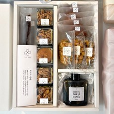 혜복 추석선물 프리미엄 한과세트 도라지정과 오란다세트 스카이블루보자기, 1kg, 1박스