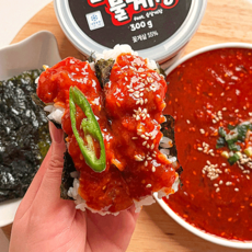 맵따구 불게장 매운양념 순살게장 300g, 3개