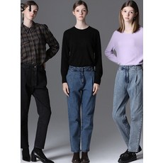 리스트 핀턱 포인트 데님 팬츠 348993