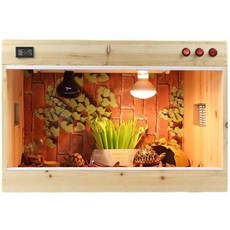 파충류 사육장 도마뱀 게코 크레 은신처 집 소동물, 40CM 박스, 1개