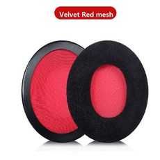 컴퓨터 Kingstone HyperX-게임용 헤폰 용 고무 쿠션 하단 헤 밴 교체 클라우 I II 리볼버 S, [12] Velvet red mesh, 12 Velvet red mesh