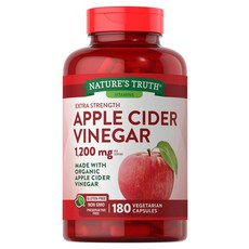 네이쳐스트루쓰 네이처스트루 애플 사이다 비니거 캡슐 1200mg 180정 [Nature's Truth Apple Cider Vinegar 1200mg], 1개