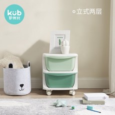 장난감 수납 틈새수납장 넉넉한수납장, 1개_그린 2단