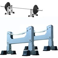  슬링랙 데드리프트랙 슬링렉 안전 스트랩 시스템 미니 데드리프트 랙 방음 및 그라운드 바벨, 회색, 1.GRAY 