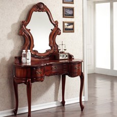 더리체 [더리체] 프렌디 원목 엔틱 자띠 화장대 세트, 단품없음