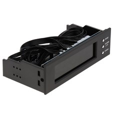 STK 5.25 "컴퓨터 케이스 팬 온도 컨트롤러 LCD 디스플레이 전면 패널