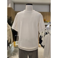 프로젝트엠 [EPE2TR1353] 남성 가이롭빠 레이어드배색 오버핏 티셔츠