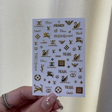 키치 명품네일스티커 D026, 1. 골드