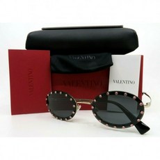 429332 / Valentino Gold & Black Women Sunglasses New w/Box VA 2027 3003/87 51mm
