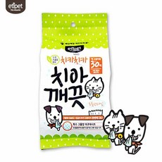 고양이집 애완동물용품 에티펫 치카치카 치아깨끗 30매, 상세페이지 참조, 1개
