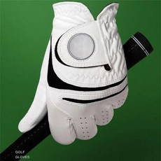 뜨거운 판매 골프 장갑 남자의 통기성 양가죽 미끄럼 방지 왼쪽 및 오른손 내마 모성 골프 장갑 싱글, 흰색 오른쪽, 26, 1개