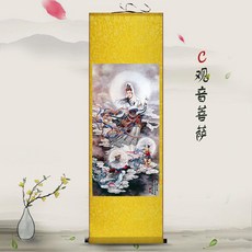 관세음보살 탱화 족자 석가모니 불화 부처님 법화 그림, 65x140, C관음보살금대(기본)