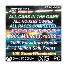 Forza Horizon 4 자동차 900M CR 100K FP설명 읽기 XBOX PC