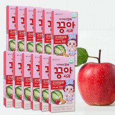 아이배냇 꼬마끙아 젤리 100g (4개 구매시 신신쿨링시트 4매 증정 행사), 12개, 사과