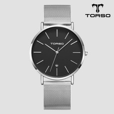 TORSO 토르소 T102-MS 카리아 데이트 커플 워치 남여 메탈 메쉬 밴드 손목 시계