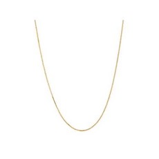 10K 24" 금 0.6mm 반짝 케이스 체인(스프링 링 버클 포함)