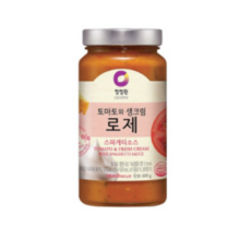 청정원 토마토와생크림 로제 스파게티소스, 600g, 6개