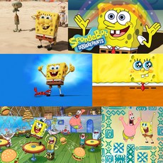 스폰지밥창문스티커
