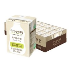 상하목장 유기농 멸균 우유 125ml 24팩, 단품, 단품