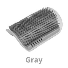 고양이 코너 브러시 빗 마사지기 아치 플라스틱 스크래처 셀프 청, 1개, 3.Grey 1PCS