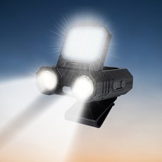 한국미디어시스템 1000루멘 LED 캡라이트 C타입 모션센서 캠핑 등산 낚시 헤드랜턴 LC-23, (2)블랙, 1개