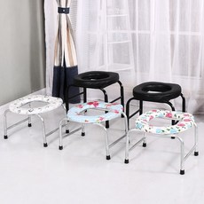 이동식화장실 보강한 미끄럼방지 접이식 좌변기 노인 임산부 가정용 화변기개조 이동 변기 휴대용의자, T19-바로 가격인상