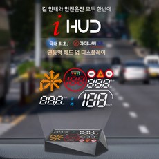 아이허드 B203 아이나비 에어 HUD 온유어뷰 - 앱 연동형 헤드업디스플레이(국내최초) / 사은품 2종, 기본-USB 전원케이블