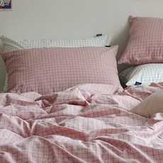 DUVET COVER 체크에이 이불커버 3colors, SS, 차콜