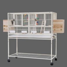  앵무새 이동장 투명 아크릴 케이지, 단일 레이어 풀리 