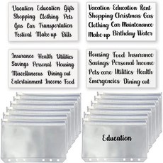 현금생활속지 현금생활바인더 저축챌린지 속지 현금 봉투 라벨 스티커 A6 바인더 포켓 예산, 1.A6