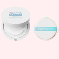 오가닉그라운드 아기선쿠션 유기농선쿠션 무기자차 톤업 선크림 논나노 미네랄 선쿠션