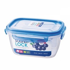 59 e메디치 / 락앤락 사운드락 직사각 밀폐용기 보관용기 (850ml) 양념통 야채통 파통 밀폐용기/세트