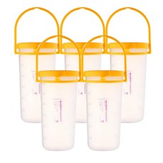 베스트케어 멸균 NON PVC 피딩통 피딩보틀 600mL (피딩줄제외), 5개