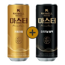 맥스웰 콜롬비아나 240mLx60캔(블랙30+카페라떼30)/캔커피/무배, 240ml