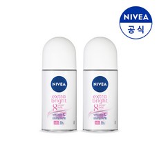 니베아 데오드란트 롤온 엑스트라 브라이트 50ml X 2개