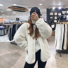 [엔터식스]후아유 퀼팅 보아 가디건퀼팅 보아 가디건