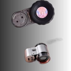 50배 LED 확대경 휴대용 현미경 쥬얼리 돋보기 루페, 단독옵션, 1개